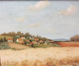 Champ de Ble dans L'Yonne - Marcel Dyf