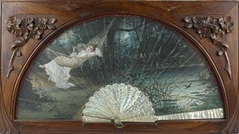 Dama recostada en la amaca - Josep Llovera Bofill