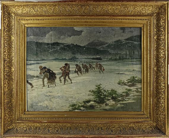 Paisaje nevado by Josep Llovera Bofill