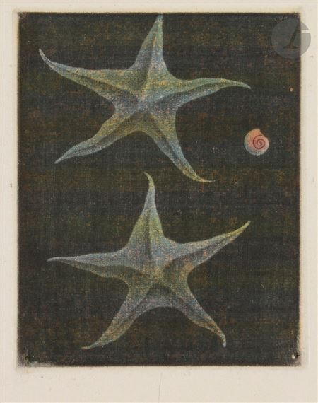 Yozo Hamaguchi Two Works Deux Etoiles De Mer Et Un Coquillage Cinq Bigorneaux Mutualart