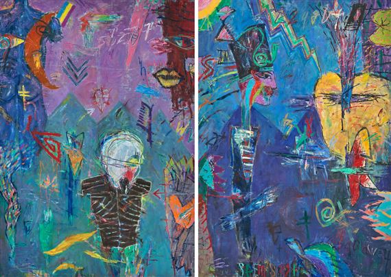 Diptychon: "The lost ones (again)" by Ford Crull, 1984-1985