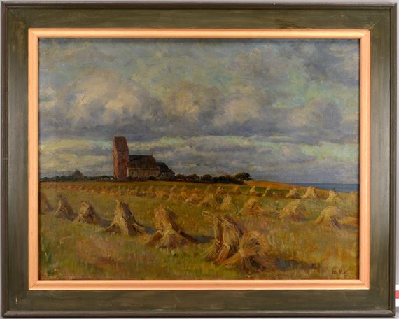 Keitumer Kirche auf Sylt unter bewölktem Himmel by Amelie Ruths