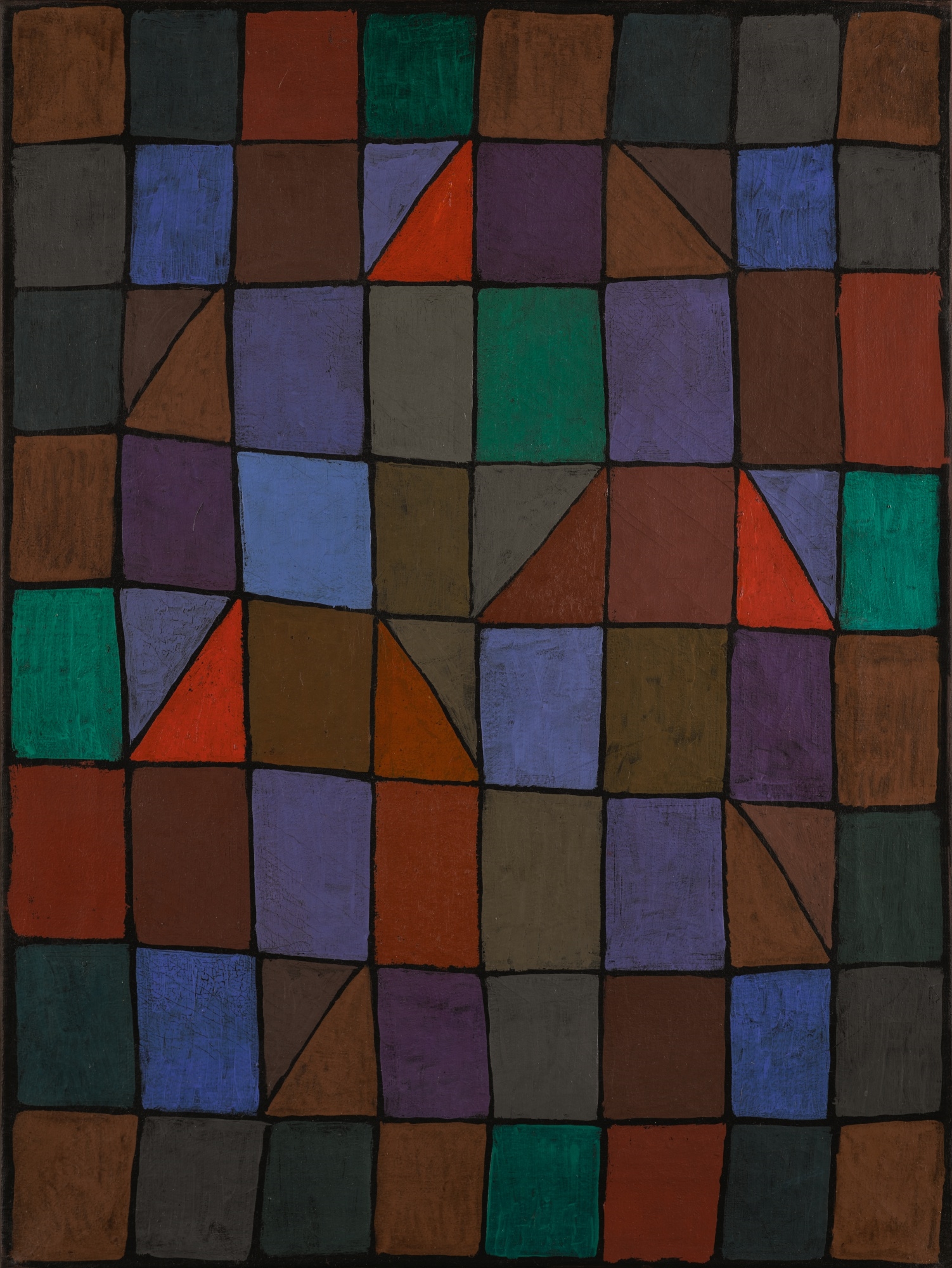 ABEND IN N (EVENING IN N) OR ARCHITEKTUR ABENDS (ARCHITECTURE IN THE EVENING) by Paul Klee, dated 1937 and inscribed 1937