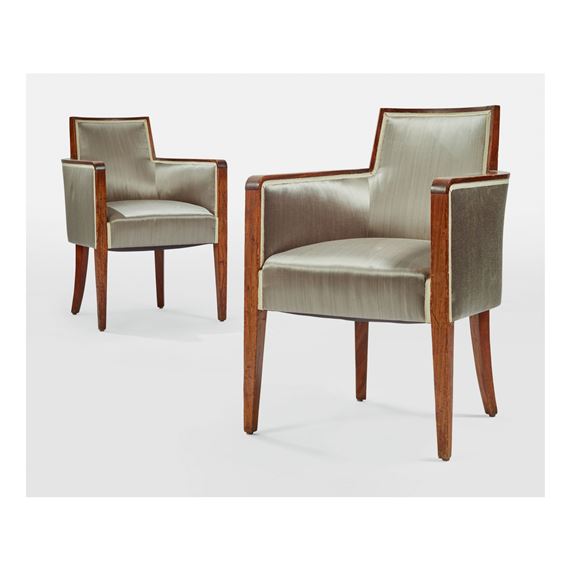 PAIR OF ARMCHAIRS by Maison Dominique, circa 1940s