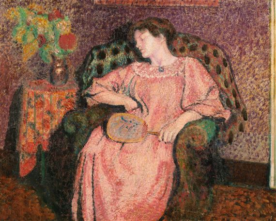 LA SIESTE by Georges Lemmen, Painted in 1906