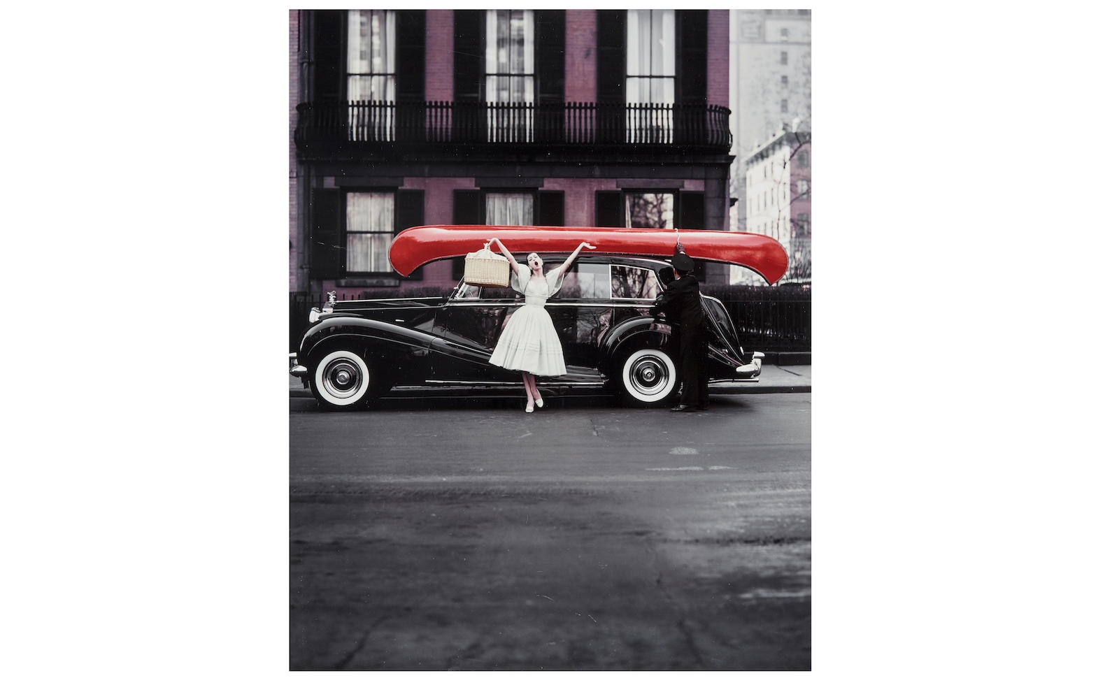 Artwork by William Helburn, Red Canoe (Barbara Mullen, Made of Archival pigment print