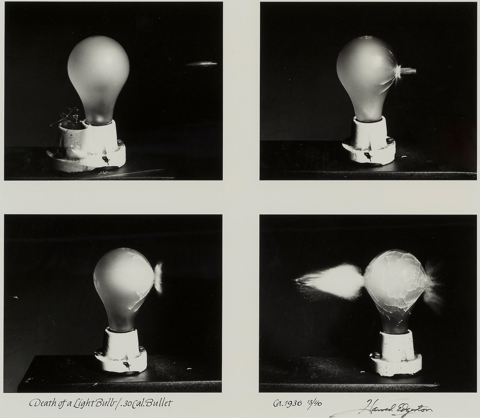 Harold Eugene Edgerton Death of a Lightbulb / (Circa 1936) MutualArt