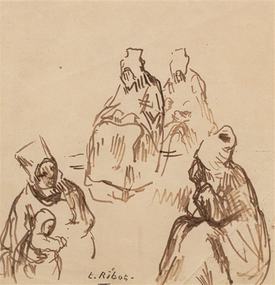 Théodule Augustin Ribot | Silhouettes féminines | MutualArt