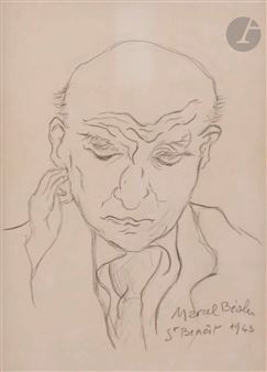 Portrait de Max Jacob - Marcel Béalu