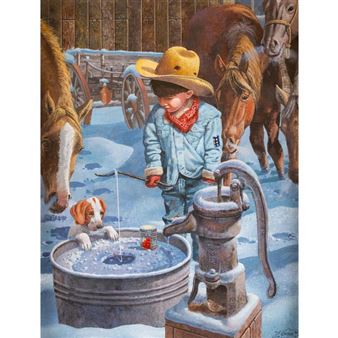Two Works: Ice Fishing,Short on Years, Long on Ambition - Don Crook