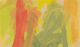 Leah Durner: Paintings on Italian Colored Paper - Loretta Howard Gallery