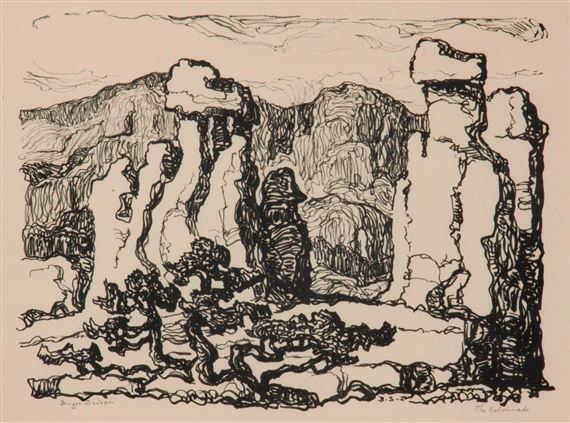 The Colonnade by Birger Sandzén, 1924