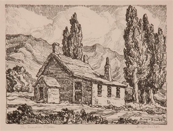 The Guardian Poplar by Birger Sandzén, 1929