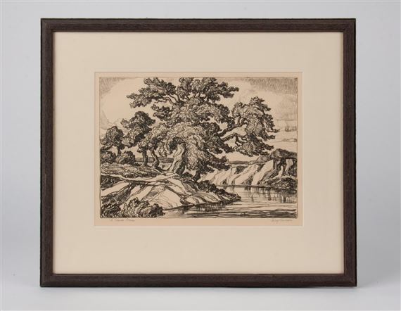 A Kansas Stream by Birger Sandzén, 1932