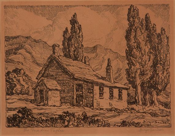 The Guardian Poplar by Birger Sandzén, 1929