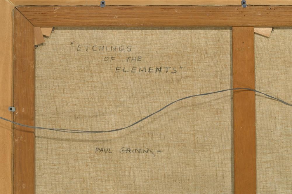 Artwork by Paul Grimm, "Etchings of the Elements", Made of Oil on canvas