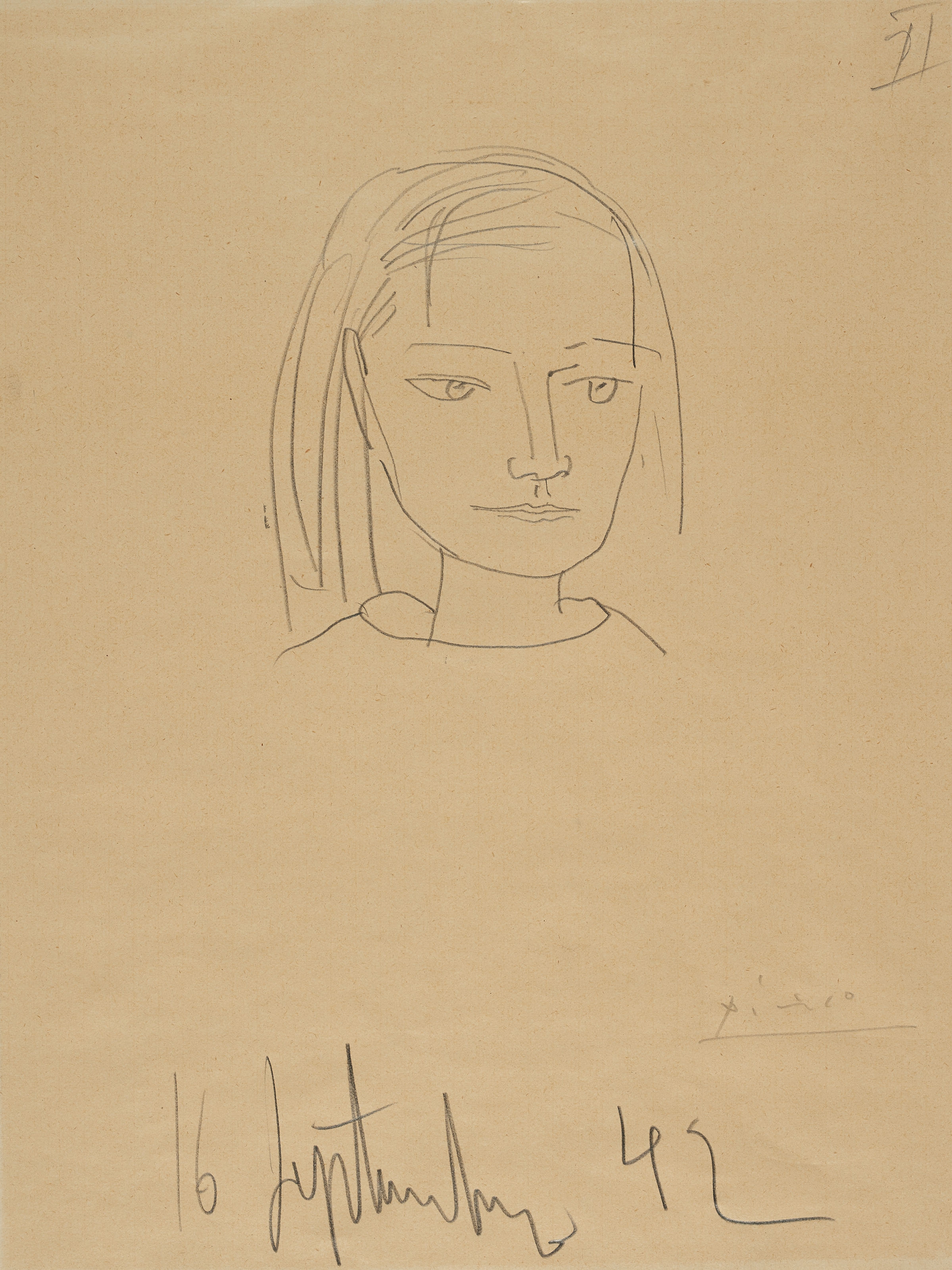 Pablo Picasso, Portrait of the Countess Étienne de Beaumont (1944)