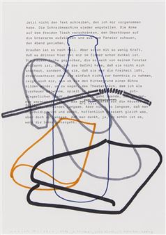 Untitled (TEXT: "JETZT NICHT ...") - Ulrich Meister