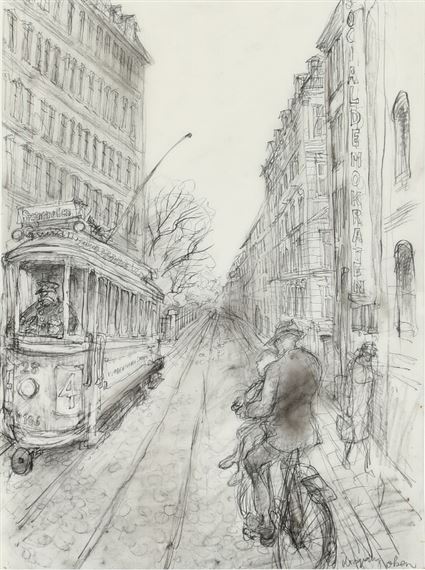 Street view from Copenhagen by Ib Spang Olsen