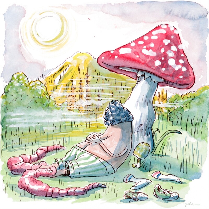 Anders Morgenthaler | Original drawing for “Tre fantastiske eventyr om ...
