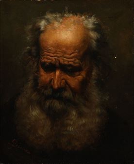 Portrait of a bearded man - Jean Simon