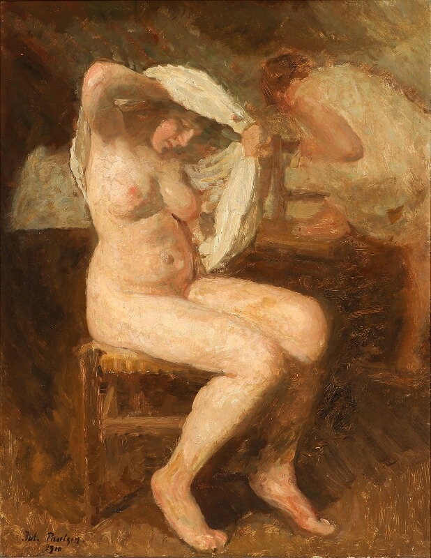 Julius Paulsen, Model study of a naked woman in full figure