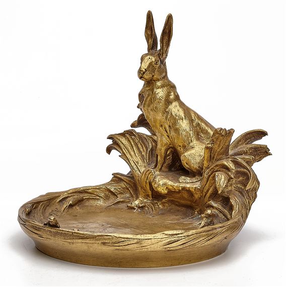 Hare sculpture by Charles Paillet