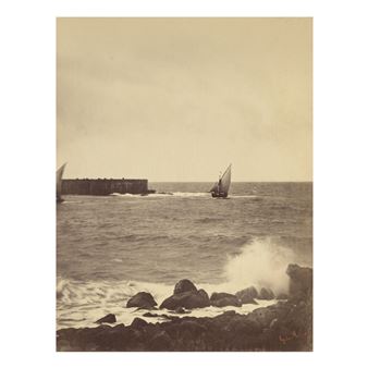 'LA VAGUE BRISÉE, MER MÉDITERANÉE' (THE BREAKING WAVE) - Gustave le Gray