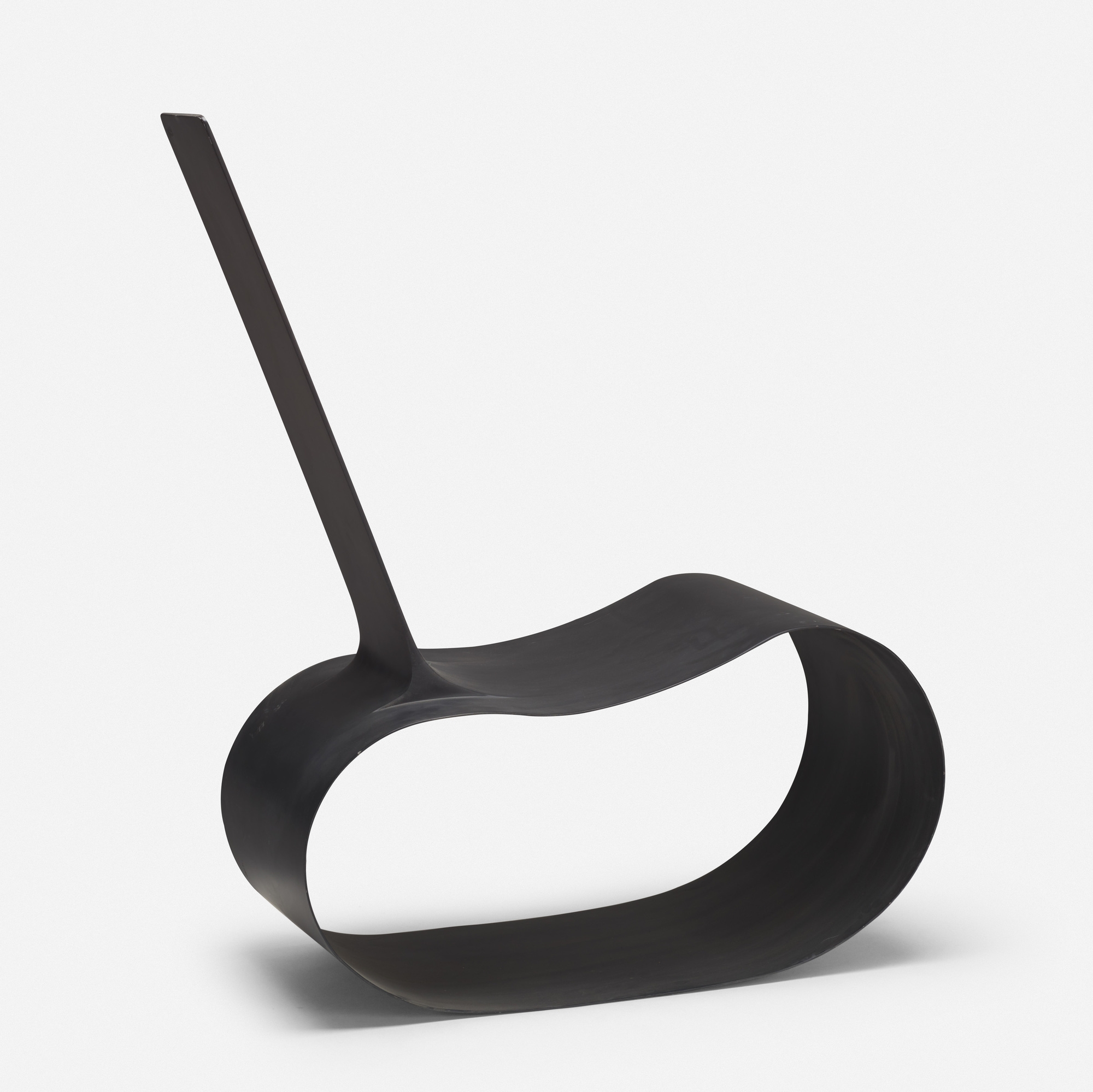 Artwork by Rodrigo Simão, Feijão rocking chair, Made of enameled steel