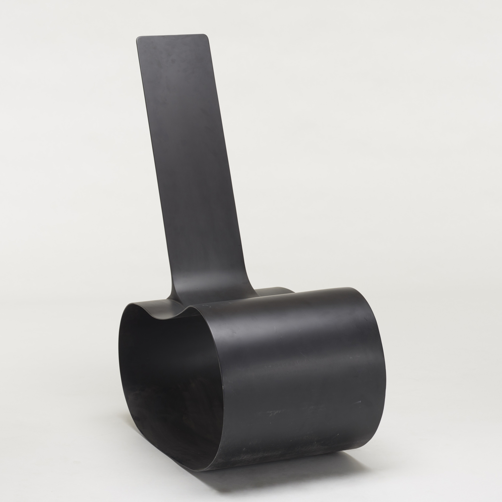 Artwork by Rodrigo Simão, Feijão rocking chair, Made of enameled steel