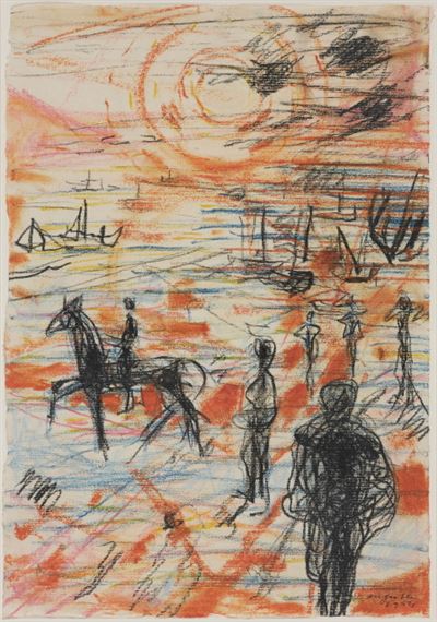 Der alte Mann und das Meer by Max Gubler, 1954