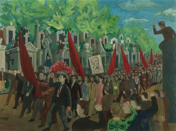 Lot - LUCIEN COUTAUD (1904-1977) PERSONNAGES DANS UN PAYSAGE