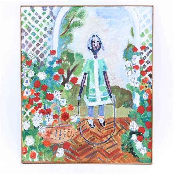 Edith Goldman | Untitled (girl jumping rope.) | MutualArt