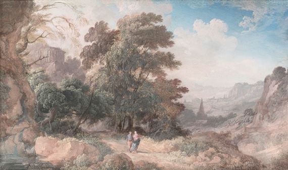 Paysage biblique by Pierre Antoine Patel, 1688