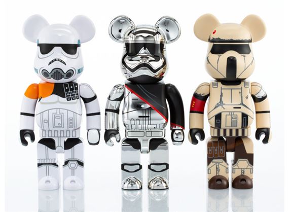Group of Three Star Wars 400% Be@rbricks by Be@rbrick , 2016-2017