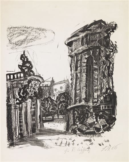 Ruine der Frauenkirche by Otto Dix, 1966