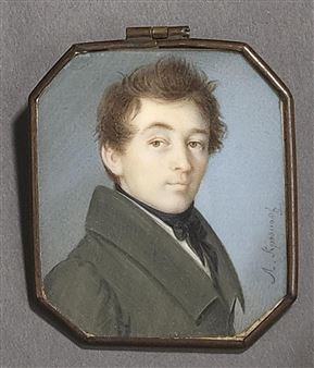 Portrait dfhomme en buste en tenue civile - Lev Krioukov