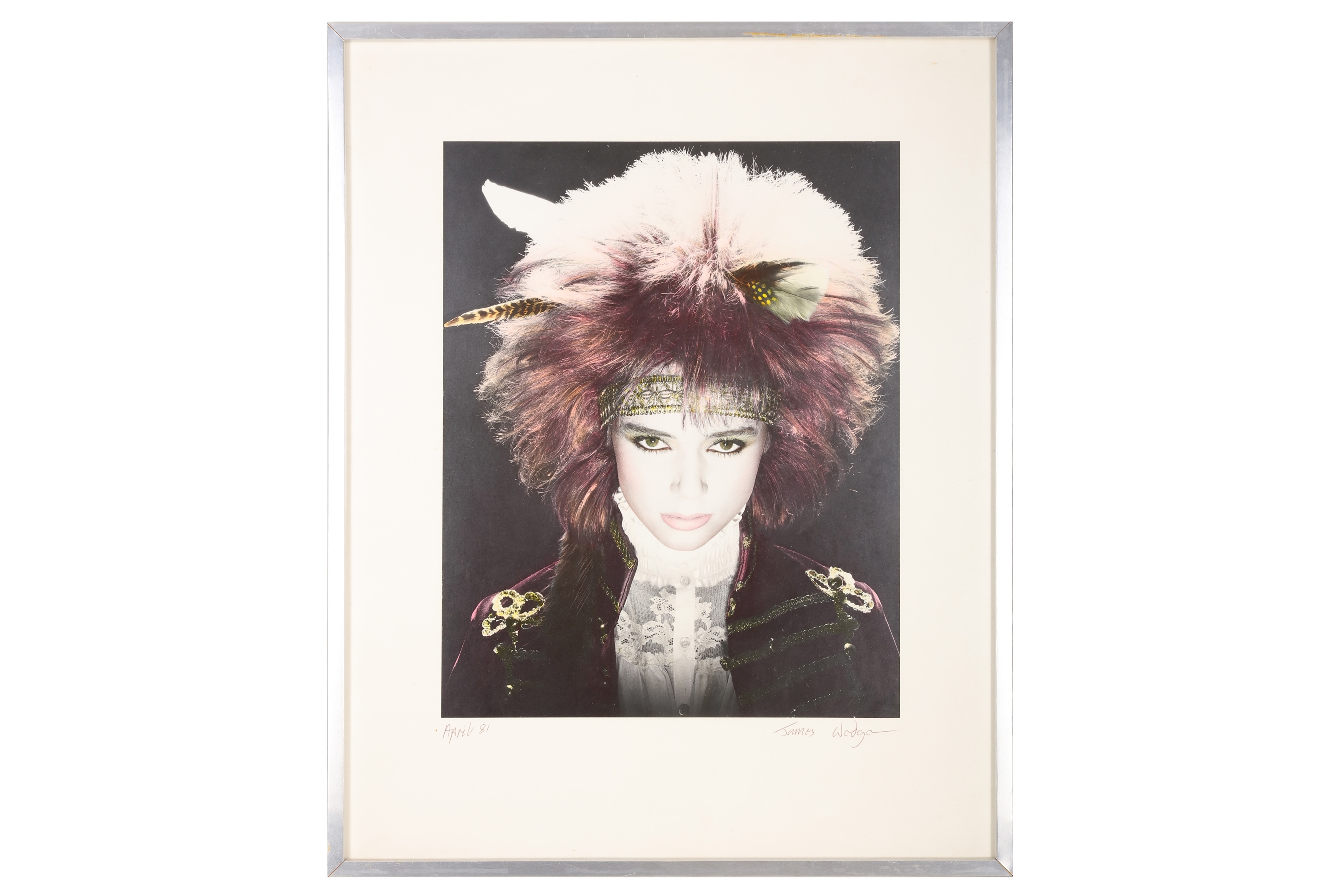 Artwork by David Wedge, A Pair of hand tinted portrait silver gelatin prints of females, Made of silver gelatin prints