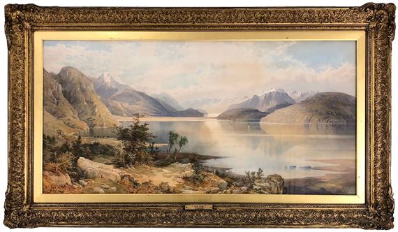 Lake Wakatipu - The Lake by Nicolas Chevalier, 1879