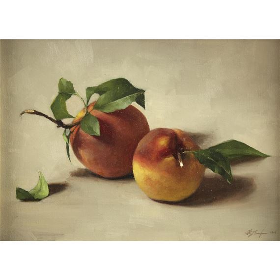 Two Peaches by Sarah Lamb, dated 2006