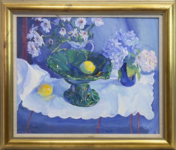 STILL LIFE WITH GREEN DISH by Josephine Graham