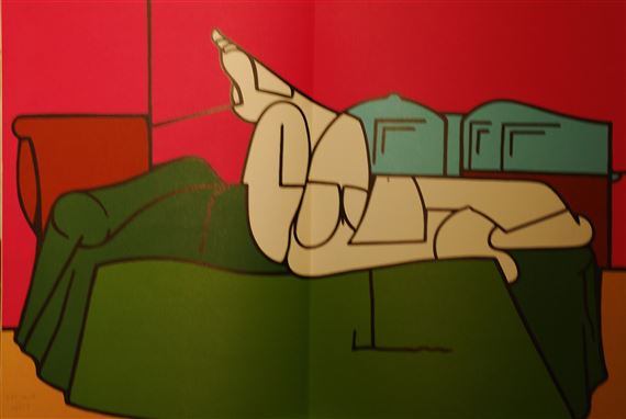 Valerio Adami | Derrière le Miroir 239 (2) (1980) | MutualArt