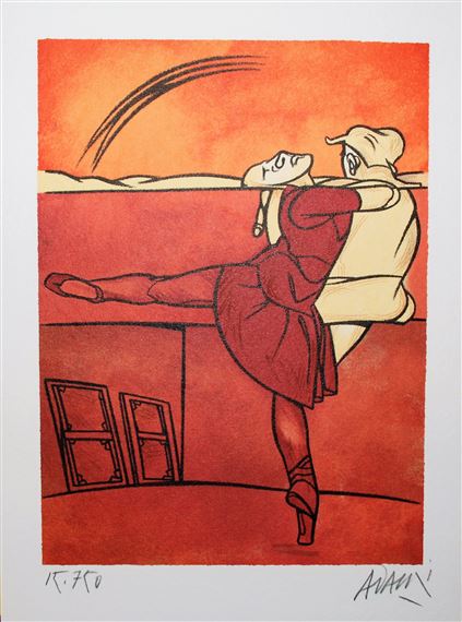 Valerio Adami | Derrière le Miroir 239 (2) (1980) | MutualArt