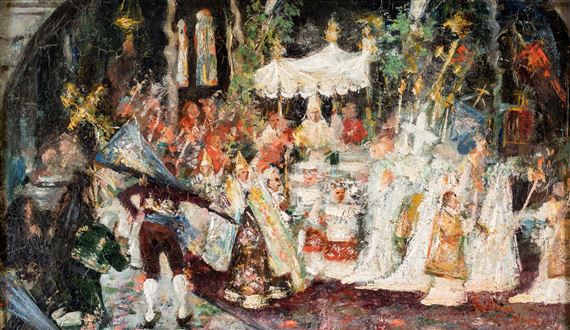 La processione by José Gallegos y Arnosa