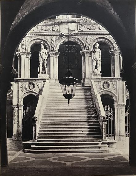 L'escalier des Géants du Palais des Doges by Carlo Ponti, circa 1860