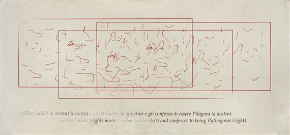 Galileo Pitagora by Emilio Isgrò, 2006