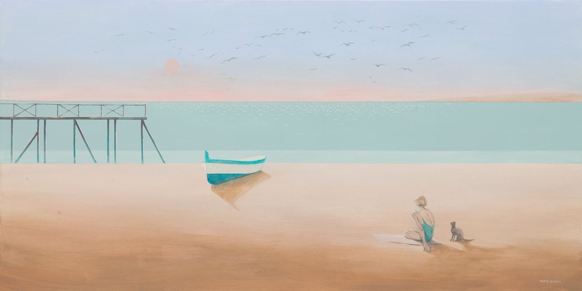 Artwork by Marta Bilecka, Summer's hue, Made of acrylic/canvas