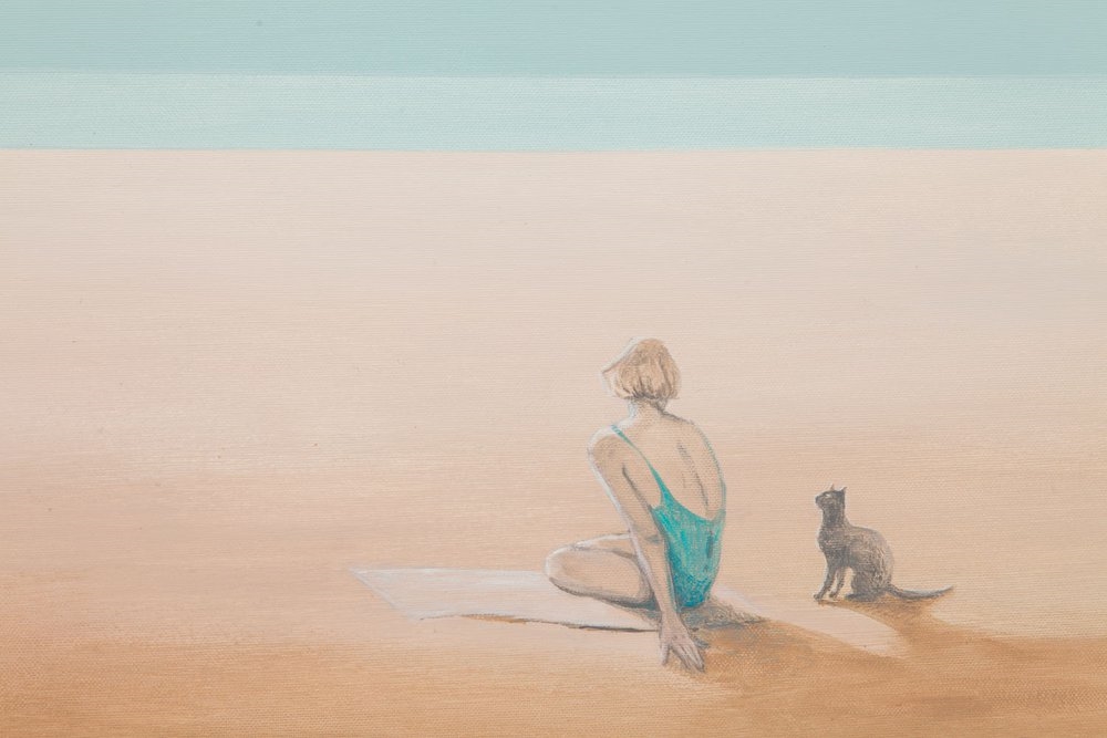 Artwork by Marta Bilecka, Summer's hue, Made of acrylic/canvas