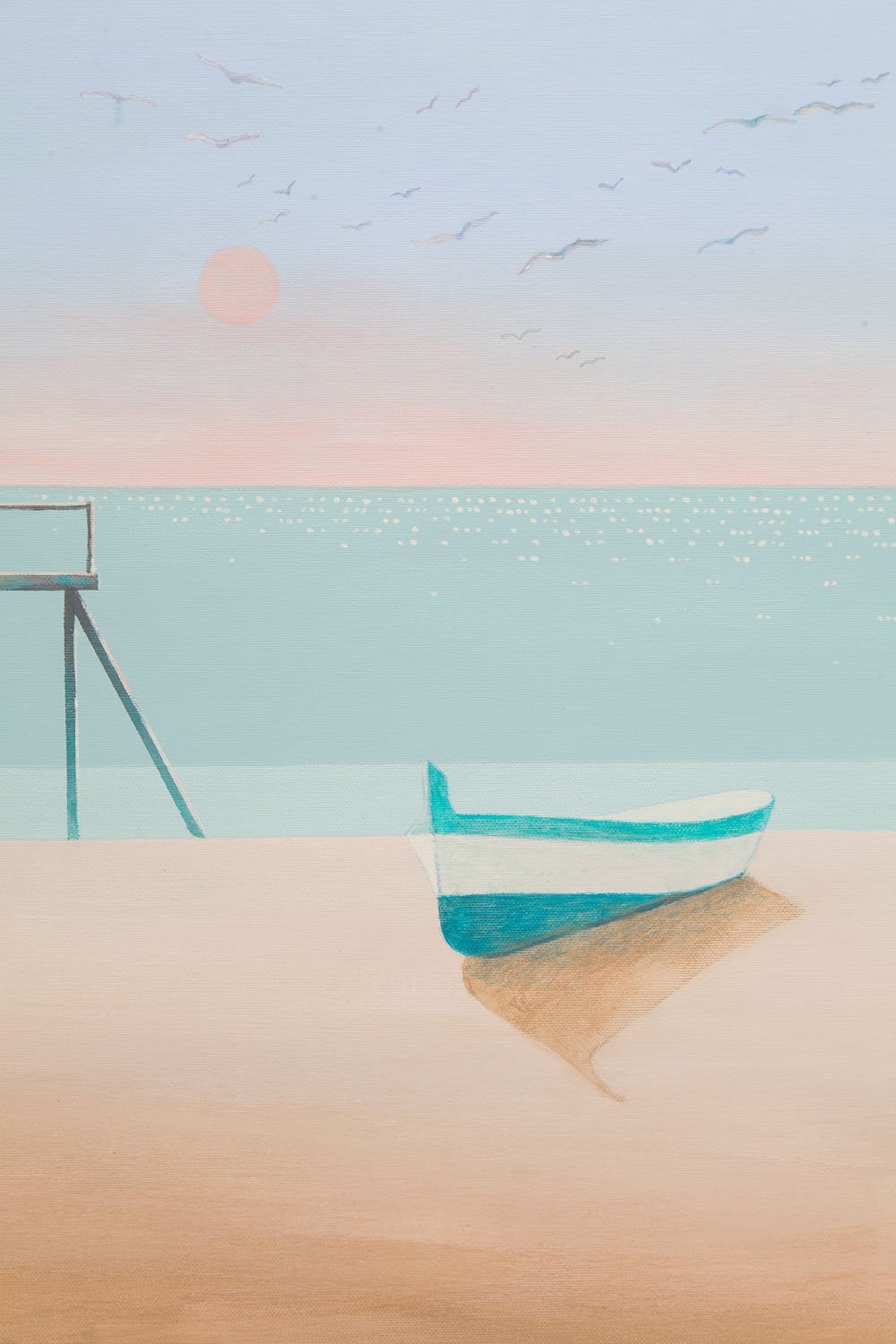 Artwork by Marta Bilecka, Summer's hue, Made of acrylic/canvas