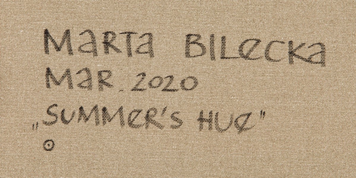 Artwork by Marta Bilecka, Summer's hue, Made of acrylic/canvas